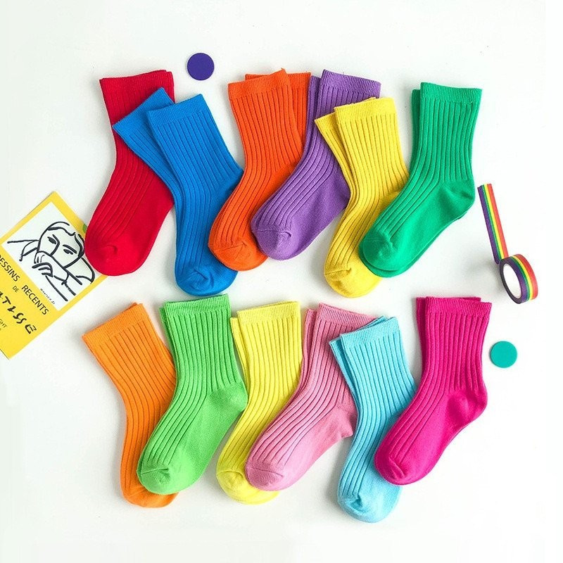 Meia Infantil Feminina De Cores Pastéis Únicas Moda Coreana Meia Infantil Feminina De Cores Pastéis Únicas Moda Coreana - Oferta na Shopee