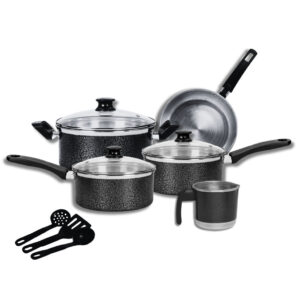 Jogo de Panelas 8 Peças Aluminio Premium– Alta Qualidade e Elegância - Oferta na Shopee