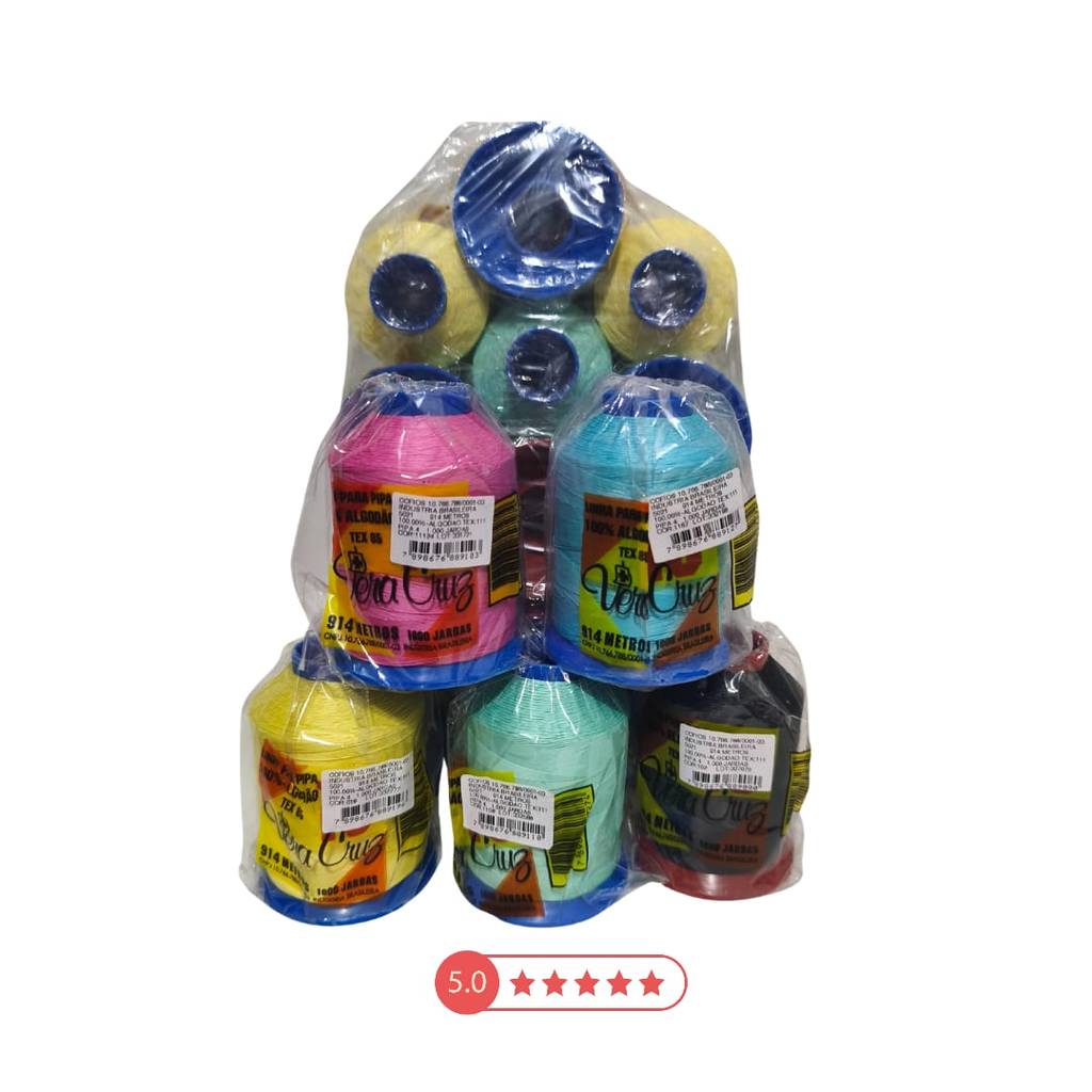 Pacote 12 Linhas Vera Cruz 1000 Jardas fio 4 Pacote 12 Linhas Vera Cruz 1000 Jardas fio 4 - Oferta na Shopee