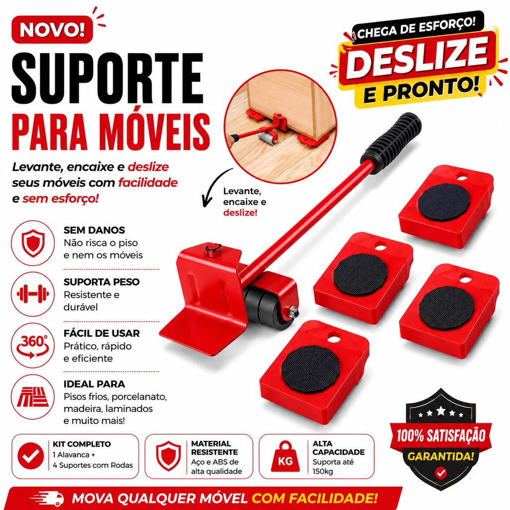 Suporte Ajustável com Rodinhas para Máquina de Lavar Geladeira Fogão e Freezer até 150kg Base Móvel Kit 5 Peças Suporte Ajustável com Rodinhas para Máquina de Lavar Geladeira Fogão e Freezer até 150kg Base Móvel Kit 5 Peças