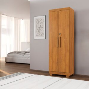 Armário Multiuso 2 Portas com Chave 100% MDF Toronto Yescasa Marrom/Cinamomo Cinamomo - Oferta na Shopee