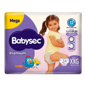 Fralda Babysec Premium Tamanho XXG com 24 Fraldas Descartáveis - Oferta na Shopee