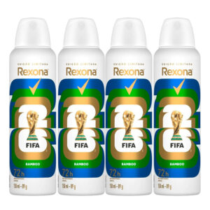 Kit Desodorante Aerosol Rexona Bamboo 150ml - 4 Unidades - Oferta na Shopee