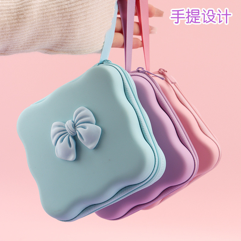 Bolsa Protetora De Cabo De Armazenamento PU Carregador Moedas Portátil Com Nó De Laço Fashion Para Viagem Bolsa Protetora De Cabo De Armazenamento PU Carregador Moedas Portátil Com Nó De Laço Fashion Para Viagem - Oferta na Shopee