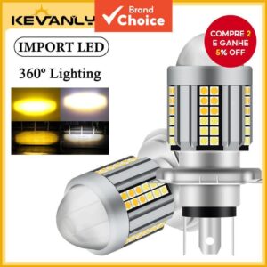 KEVANLY 1Pc LED Moto Farol Lâmpada H4 BA20D H6 Peças Acessórias De Alto Brilho - Oferta na Shopee