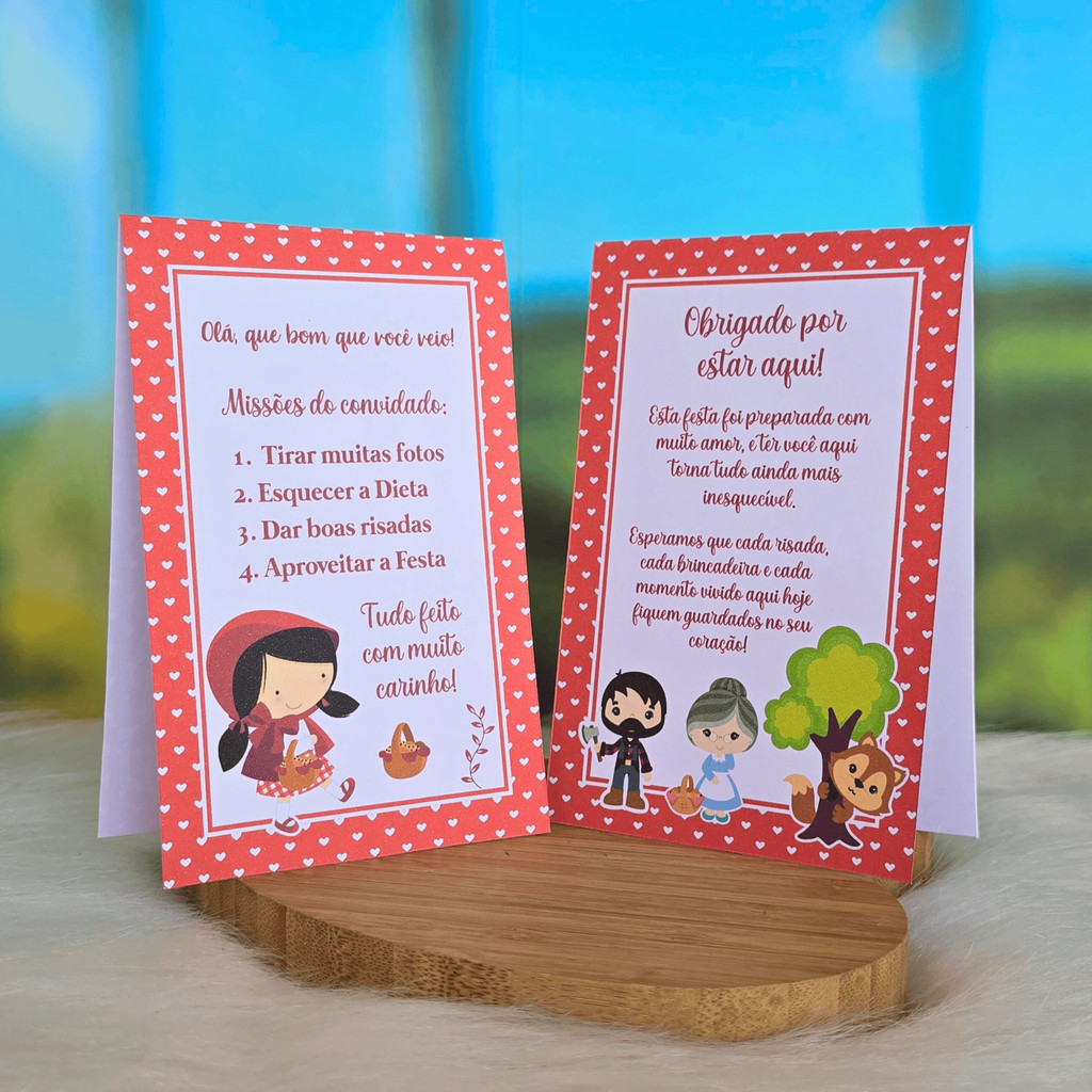 10 a 30 Plaquinhas de mesa CHAPEUZINHO VERMELHO CUTE - Centro de mesa Lembrancinha de festa infantil 10 a 30 Plaquinhas de mesa CHAPEUZINHO VERMELHO CUTE - Centro de mesa Lembrancinha de festa infantil - Oferta na Shopee