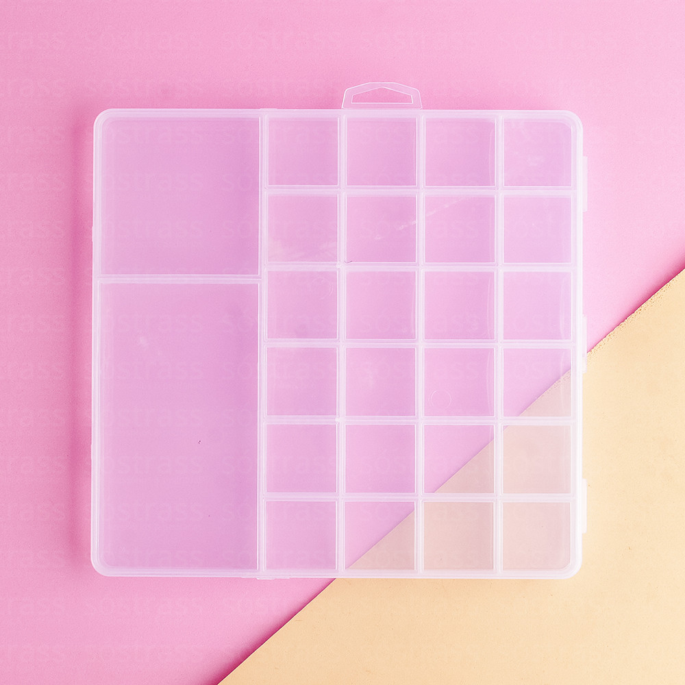 Caixa Organizadora 26 Divisórias 20x19x1.8cm Transparente Caixa Organizadora 26 Divisórias 20x19x1.8cm Transparente - Oferta na Shopee