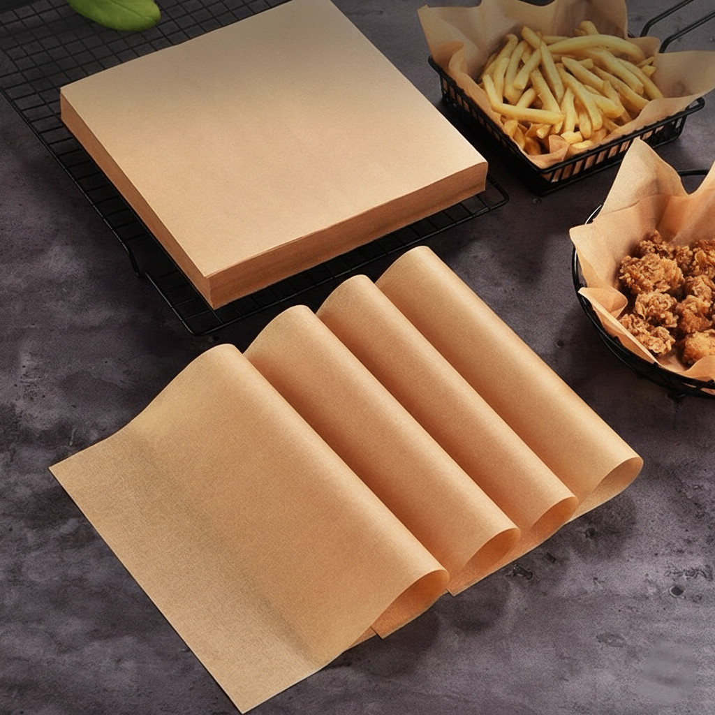 50/100/150 Folhas de Papel Antiaderente para Airfryer/Forno 25cm/30cm/40cm 50/100/150 Folhas de Papel Antiaderente para Airfryer/Forno 25cm/30cm/40cm