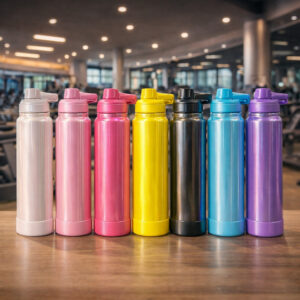 Garrafa Térmica Inox 800mL Brilhante Glitter Treino Academia Vácuo Protetor Bebida Gelada Quente - Oferta na Shopee