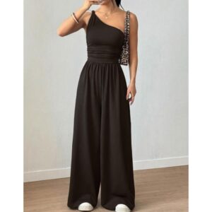 Macacão Feminino Longo Alfaiataria Mula Manca Regata Alça Torcida Social - Oferta na Shopee