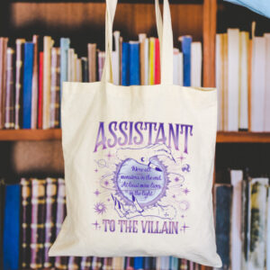 Bolsa Sacola Ecobag Litéraria 100% Algodão - Assistente do Vilão - Oferta na Shopee