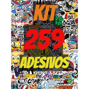 Kit 259 Adesivos Para Bicicleta Alta Resolução Cartela aprova d'agua - Personagens Frases e Simbolos - Oferta na Shopee