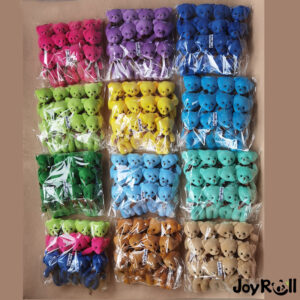 12pcs/Pack JoyRoll 12cm Pingente De Pelúcia Urso Colorida/Boneca De Macia - Oferta na Shopee