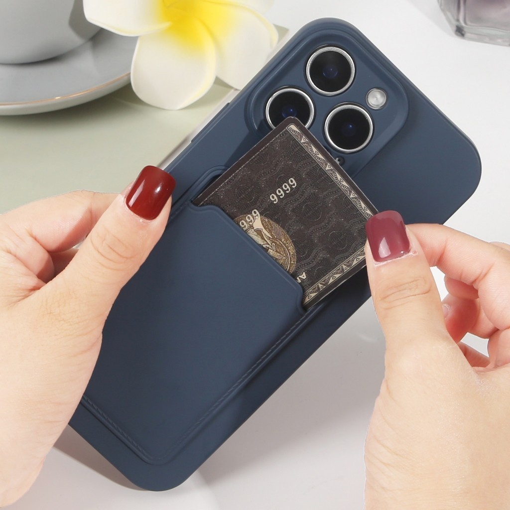 Capa Capinha Premium Porta Cartão Anti Impacto Para iPhone 14 15 16 Capa Capinha Premium Porta Cartão Anti Impacto Para iPhone 14 15 16