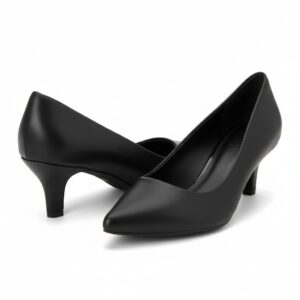 Scarpin Preto Sapato Social Feminino Salto Médio 5cm Bico Fino Elegante Confortável Clássico - Oferta na Shopee