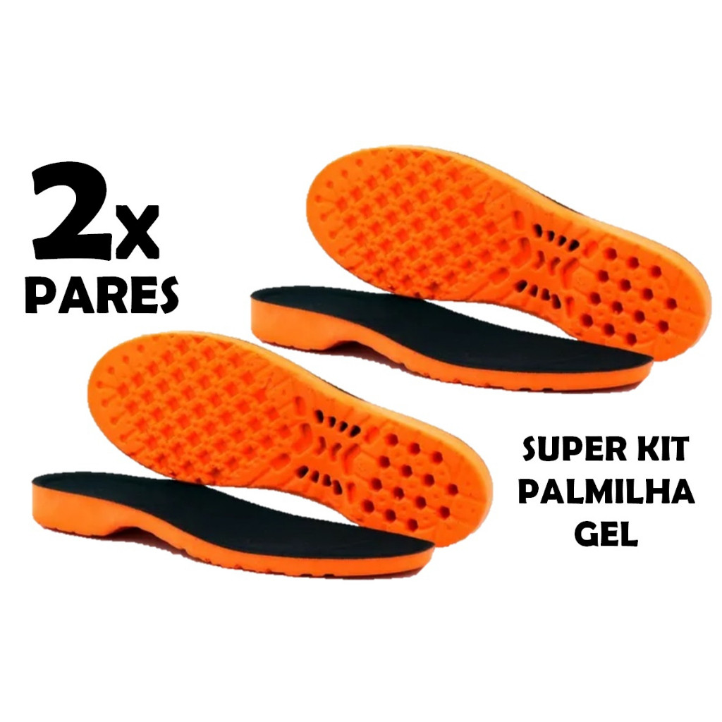 KIT 2 PARES DE PALMILHA ORTOPÉDICA DE GEL SILICONE ANTI-IMPACTO CONFORTÁVEL PROMOÇÃO KIT 2 PARES DE PALMILHA ORTOPÉDICA DE GEL SILICONE ANTI-IMPACTO CONFORTÁVEL PROMOÇÃO - Oferta na Shopee