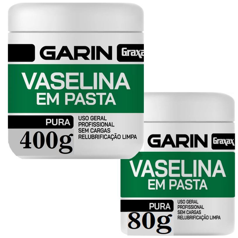 80g ou 400g Vaselina Branca Garin – Multiuso, Lubrifica Trilhos e Dobradiças, Proteção Duradoura, Pasta Pura, Pass Cabos 80g ou 400g Vaselina Branca Garin – Multiuso, Lubrifica Trilhos e Dobradiças, Proteção Duradoura, Pasta Pura, Pass Cabos