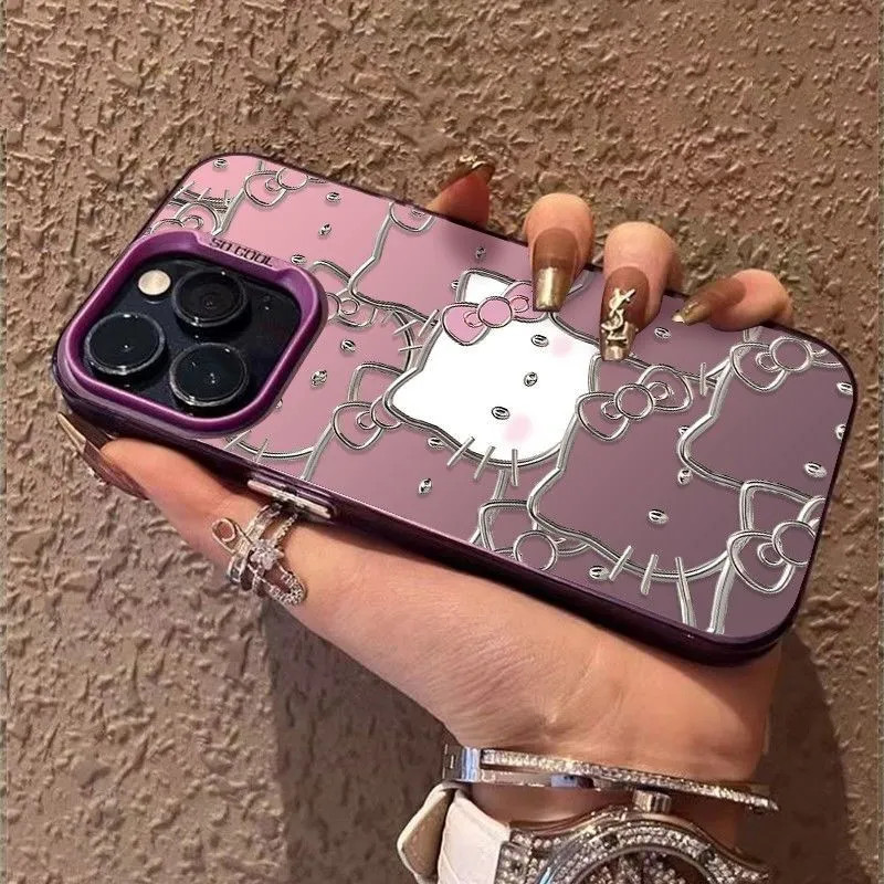 Anti-impacto silicone Capinha capa Fosco Hello Kitty para Samsung A15 A16 A17 A72 A32 A54 S23 S24 S25 FE ULTRA Anti-impacto silicone Capinha capa Fosco Hello Kitty para Samsung A15 A16 A17 A72 A32 A54 S23 S24 S25 FE ULTRA