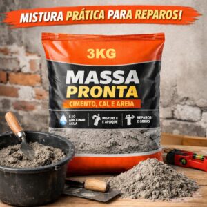 Massa pronta de cimento 3kg pequenos reparos - Oferta na Shopee