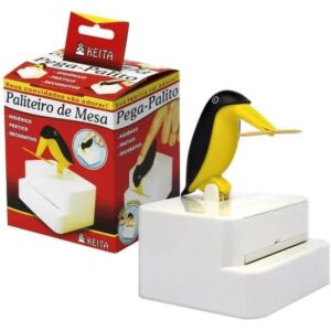 Paliteiro Automático Pinguim Decorativo Divertido Porta Palitos de Dente Higiênico para Mesa Cozinha - Oferta na Shopee