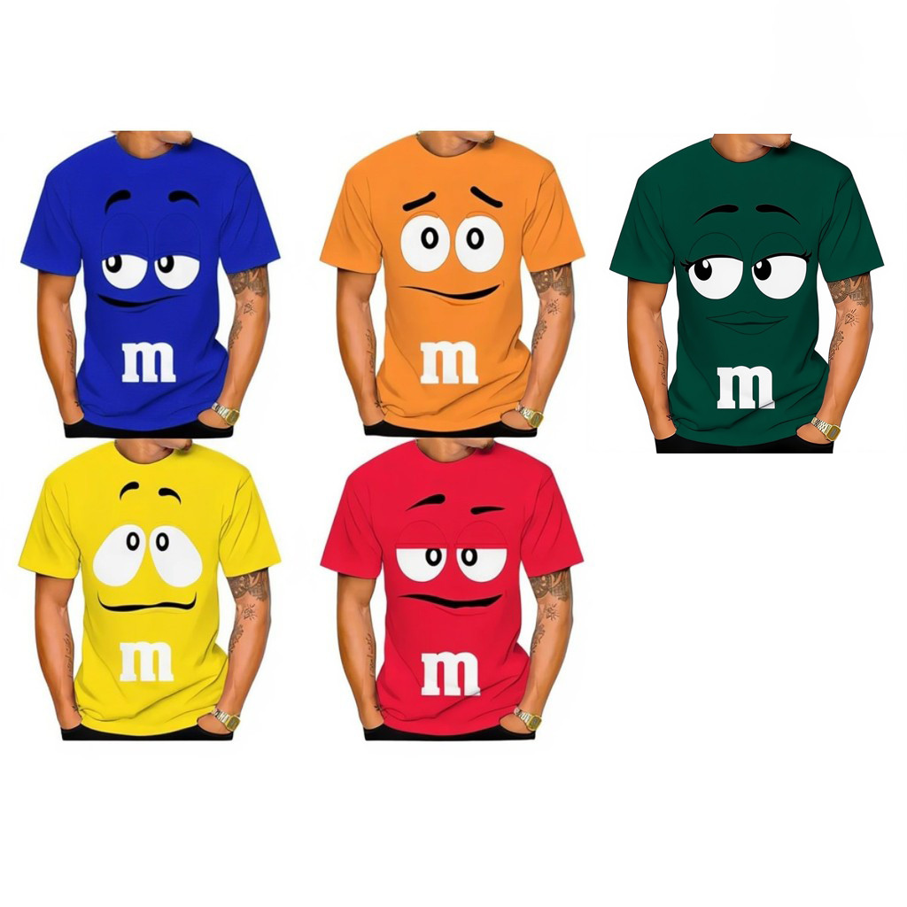 Camiseta M&M GÊMEOS Camisa Carnaval Fantasia bloquinho Blusa Algodão 2 ao G3 Plus Size Envio Rapido Camiseta M&M GÊMEOS Camisa Carnaval Fantasia bloquinho Blusa Algodão 2 ao G3 Plus Size Envio Rapido - Oferta na Shopee