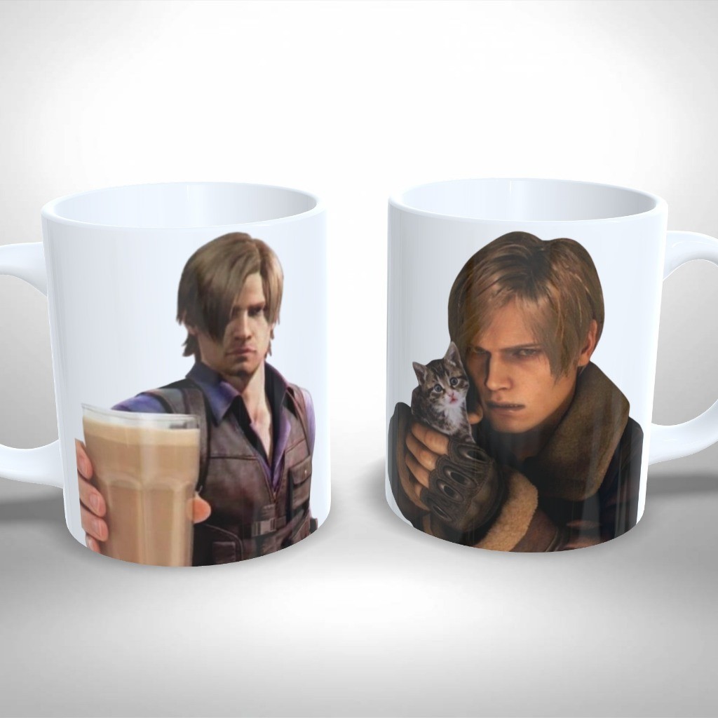 Caneca Personalizada Meme Leon Resident Evil Cafézinho Gatinho Caneca Personalizada Meme Leon Resident Evil Cafézinho Gatinho - Oferta na Shopee