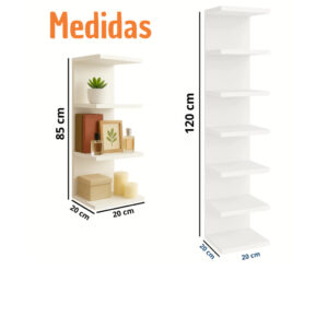 Torre Prateleira Estante Mdf 120 cm e 85 cm Multiuso Quarto Decoração Estante Sala Escritório - Oferta na Shopee