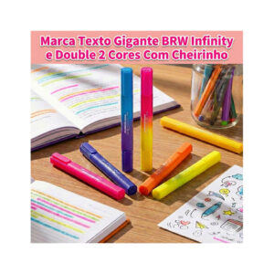 Marca Texto Gigante Infinity / Double 2 Cores Com Cheirinho - BRW - Oferta na Shopee