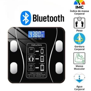 Balança De Gordura Corporal Medição Precisa Conexão Digital Bluetooth Bateria Recarregável Embutida - Oferta na Shopee