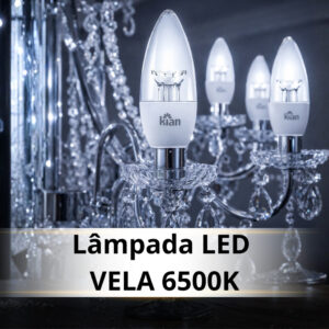 Kit Lampada LED Vela Clara 4W 6500K Bivolt E14/E27 Kian - Oferta na Shopee