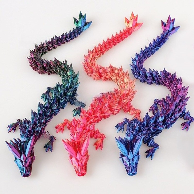 30cm Impressão 3D Dragão De Cristal Chinês Divino Artesanato Ornamento Presente Internet Celebridade Criativo Brinquedo 30cm Impressão 3D Dragão De Cristal Chinês Divino Artesanato Ornamento Presente Internet Celebridade Criativo Brinquedo - Oferta na Shopee