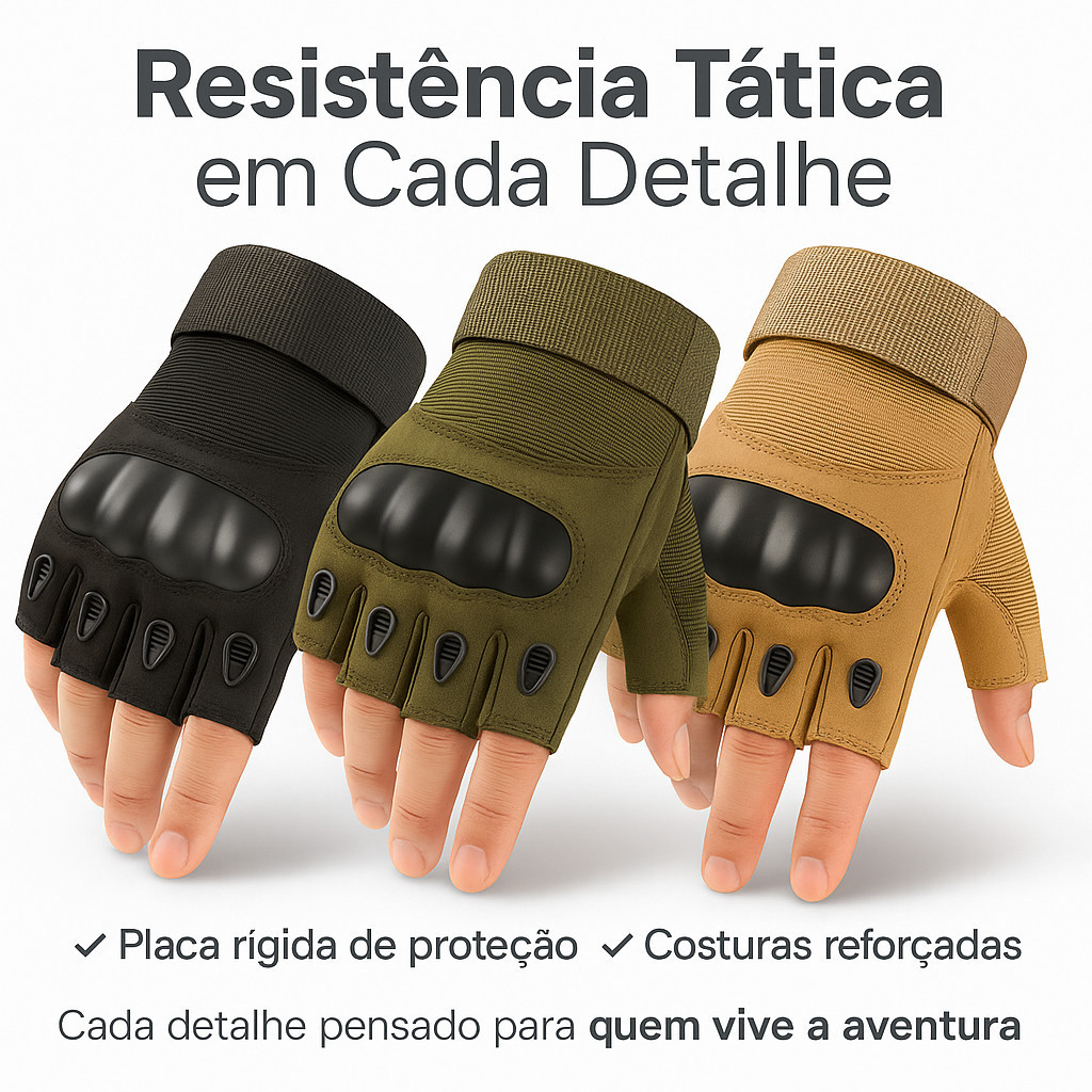 Luva Tática Meio Dedo Militar Proteção Antiderrapante Para Moto Ciclismo Airsoft Outdoor Luva Tática Meio Dedo Militar Proteção Antiderrapante Para Moto Ciclismo Airsoft Outdoor - Oferta na Shopee