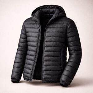 Casaco Inverno Masculino Puffer Preto com Touca Jaqueta Moderna e Resistente - Oferta na Shopee