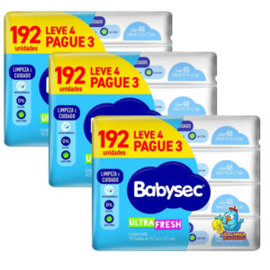 Kit 3 Toalha Umedecida Babysec Galinha Pintadinha Com 192 Unidades - Oferta na Shopee