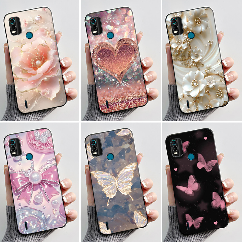 Capa De Telefone Impressa Para Nokia C21 Plus/C22 Silicone Macio Preto Bonito Flor Dos Desenhos Animados Embalagem Capa De Telefone Impressa Para Nokia C21 Plus/C22 Silicone Macio Preto Bonito Flor Dos Desenhos Animados Embalagem - Oferta na Shopee