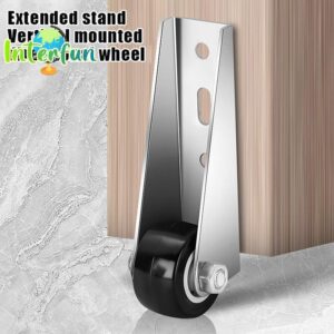 [InterfunB] Suporte De Rolo De Porta De Direção Montada Lateral Para Móveis Silenciosos Roda Móvel Com Parafusos Polia D - Oferta na Shopee