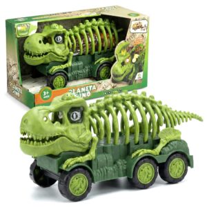 Caminhão Dinossauro De Brinquedo Interativo Com Luz e Som Divertido Infantil Com Acessórios - Oferta na Shopee