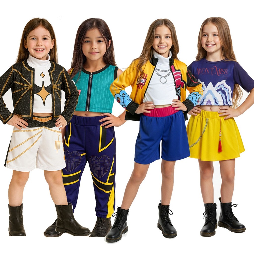 Fantasia Guerreiras Kpop Infantil Rumi Mira Zoye FestaGuerreira K-Pop Luxo Dança Show Menina Fantasia Guerreiras Kpop Infantil Rumi Mira Zoye FestaGuerreira K-Pop Luxo Dança Show Menina - Oferta na Shopee