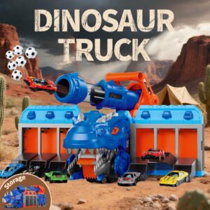Dinossauro Engole Carrinhos Caminhão Canhão de Granadas Brinquedo Infantil Meninos - Oferta na Shopee