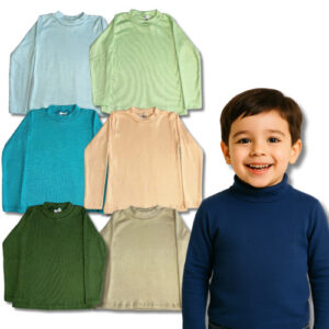 Kit Sortido 4 Blusa Manga Longa Ribana Canelada Menino/Masculino Infantil Juvenil Lisas Escolar - Oferta na Shopee