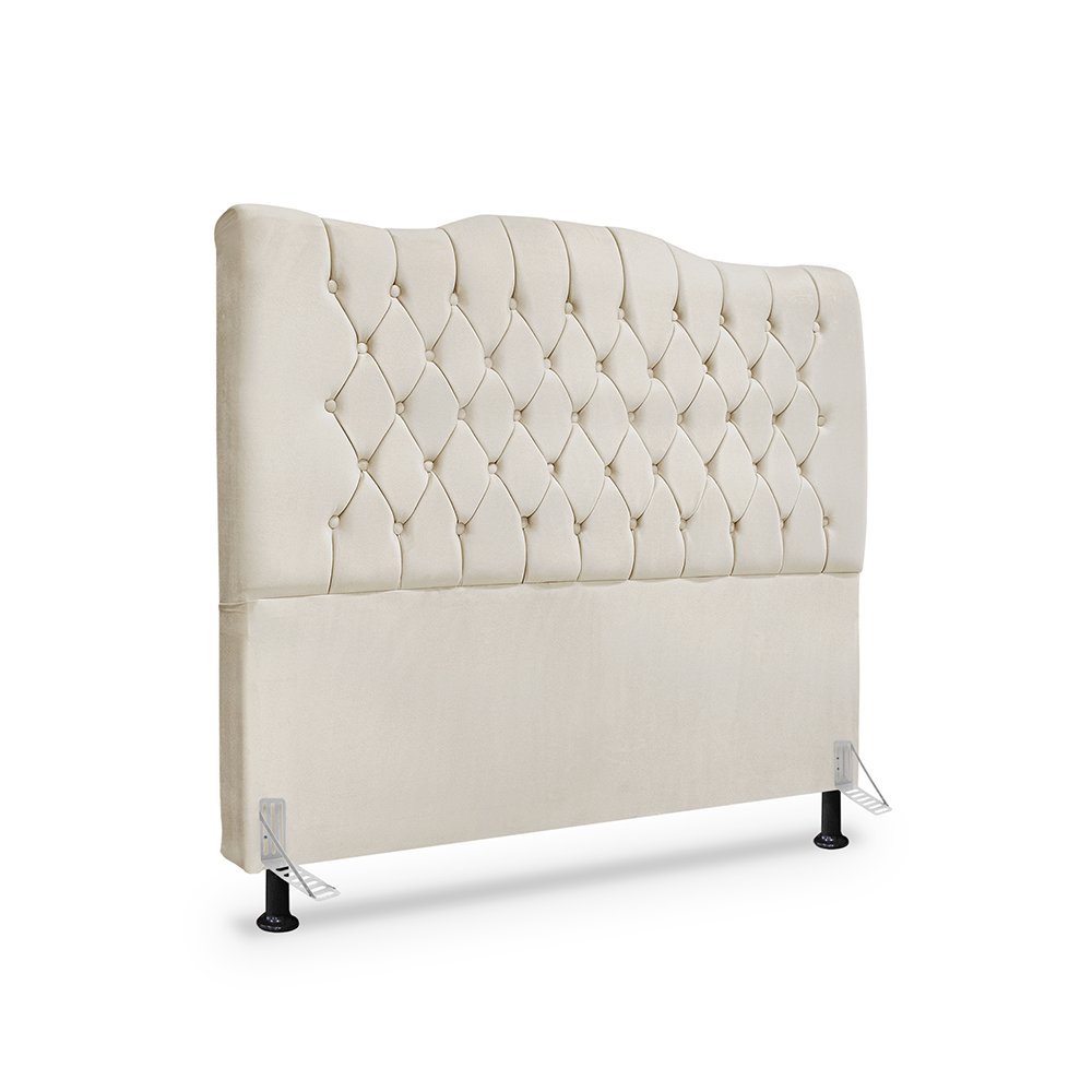 Cabeceira de Cama Box Casal 140 cm Dunas - Veludo Bege Cabeceira de Cama Box Casal 140 cm Dunas - Veludo Bege - Oferta na Shopee