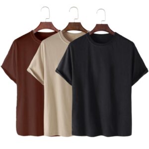 Kit 3 Camisetas Básica Algodão Confortável Masculina Feminina Unissex Streetwear Camisa T-Shirt Slim - Oferta na Shopee