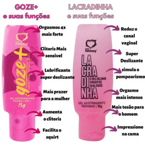 KIT de Prazer Feminino Goze Mais 4 em 1 15g+ LACRADINHA SEMPRE VIRGEM APERTADINHA| Sex Shop Produtos Adultos - Oferta na Shopee