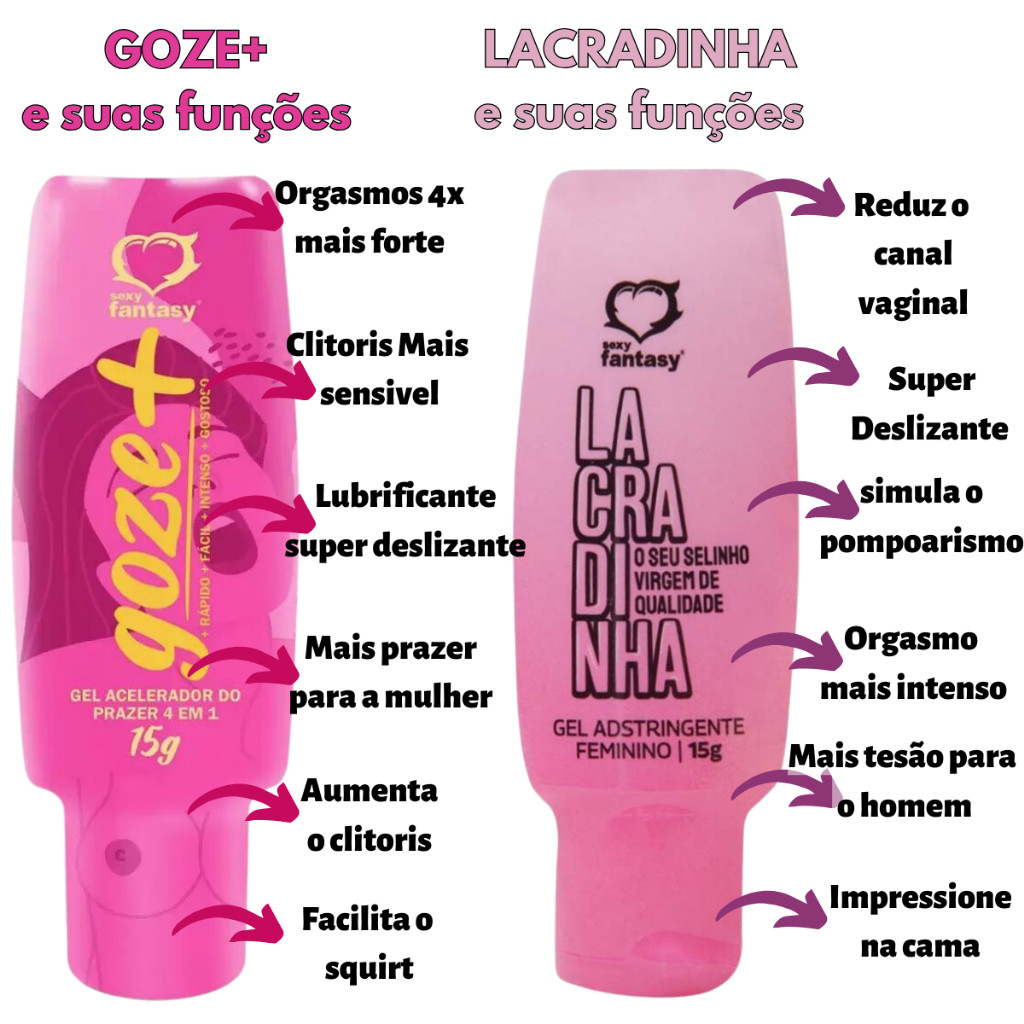 KIT de Prazer Feminino Goze Mais 4 em 1 15g+ LACRADINHA SEMPRE VIRGEM APERTADINHA| Sex Shop Produtos Adultos KIT de Prazer Feminino Goze Mais 4 em 1 15g+ LACRADINHA SEMPRE VIRGEM APERTADINHA| Sex Shop Produtos Adultos - Oferta na Shopee