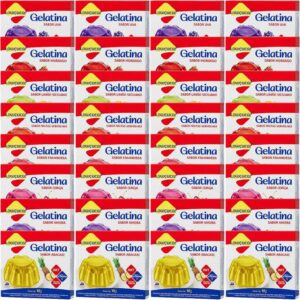 Kit com 32 Unidades de Gelatina Zero Lowçucar 10g Sabores Variados - Oferta na Shopee