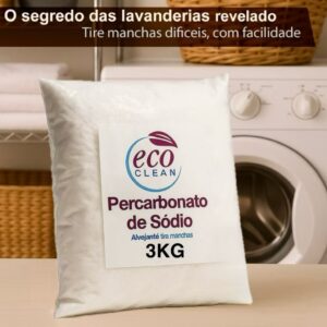 Percarbonato De Sódio 3kg 2kg e 1kg 100% PURO Alvejante Tira Manchas Roupa Branca e Colorida - Oferta na Shopee