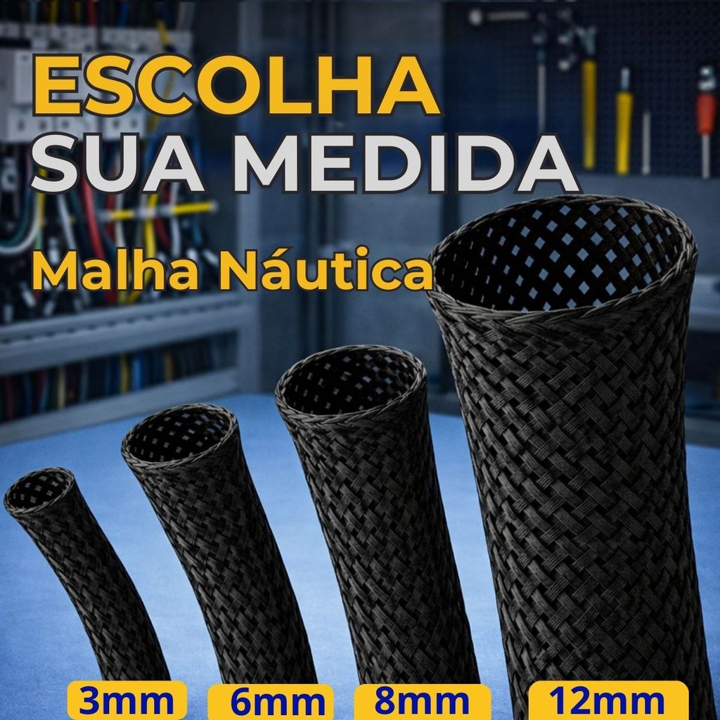 KIT MALHA EXPANSIVA NAUTICA 3MM 6MM 8MM 12MM ESCOLHA SUA MEDIDA KIT MALHA EXPANSIVA NAUTICA 3MM 6MM 8MM 12MM ESCOLHA SUA MEDIDA - Oferta na Shopee