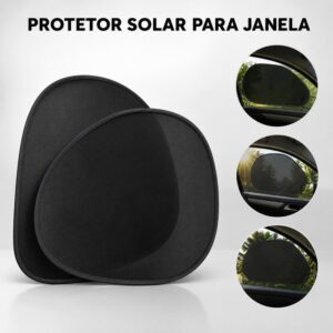 Kit de 2 pçs Protetor Solar para Carro por Absorção Eletrostática Tapa Sol Automotivo - Oferta na Shopee
