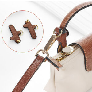 Nova alça transversal de couro legítimo para bolsa Longchamp Mini sem furos