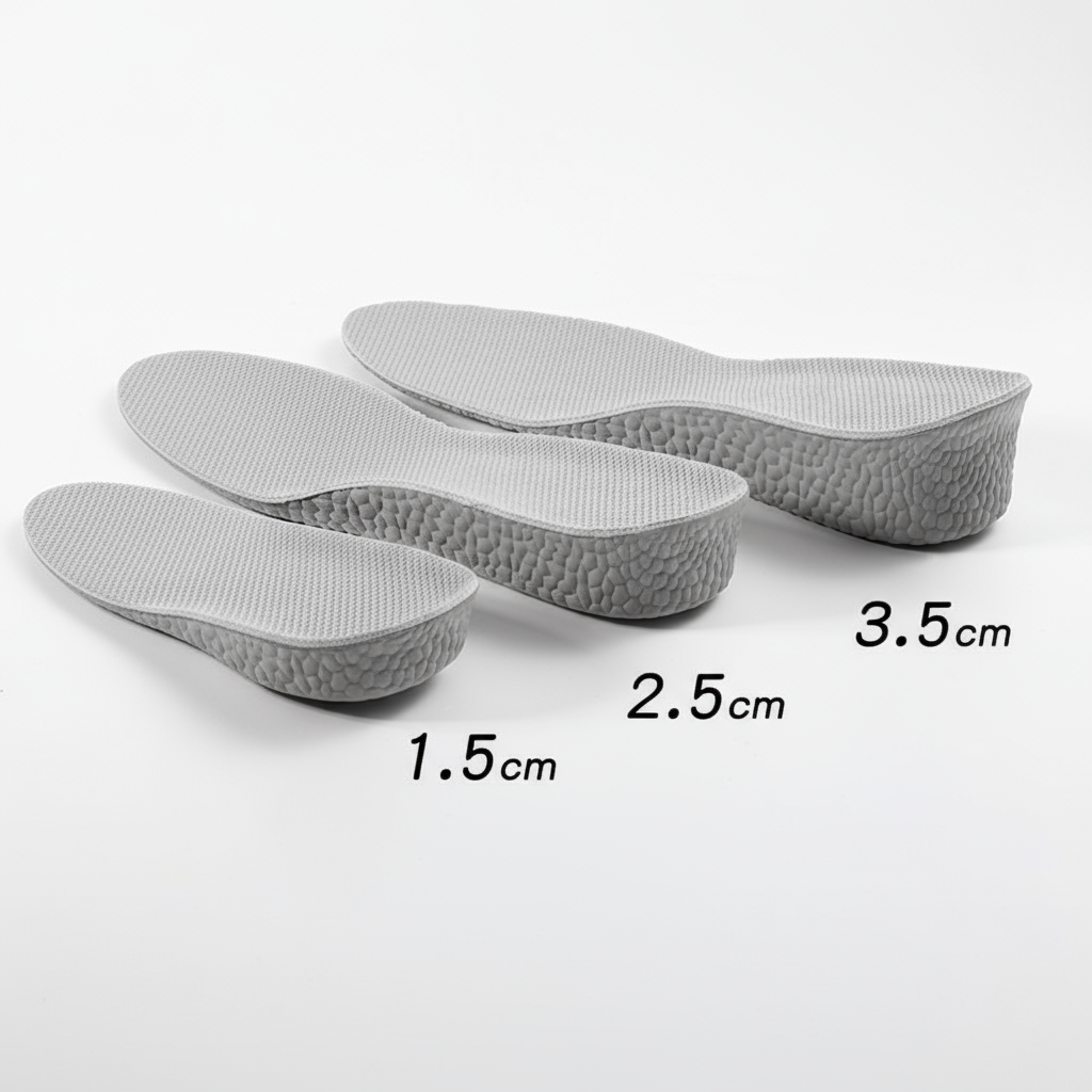 Palmilhas EVA para Aumento de Altura com Suporte de Arco e Elevação de Calcanhar para Homens e Mulheres, para Sapatos Palmilhas EVA para Aumento de Altura com Suporte de Arco e Elevação de Calcanhar para Homens e Mulheres